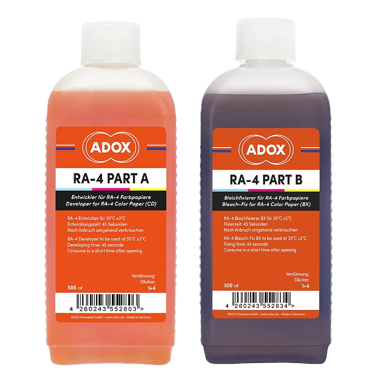 ADOX chemistry for home darkroom colour printing